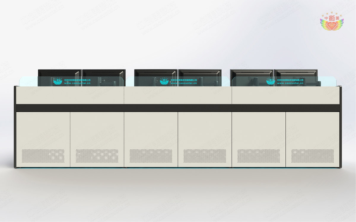 機房操作臺效果圖